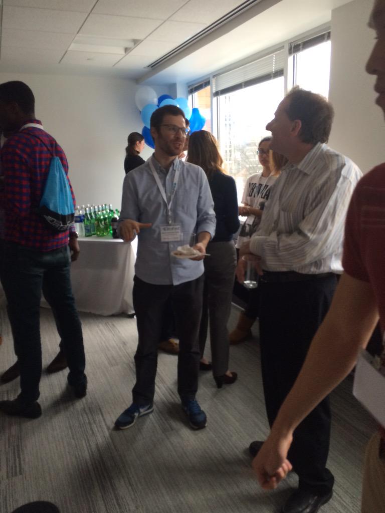 DCDataFest's tweet image. Everyone is enjoying the delicious food and getting to know each other at the welcome reception! #DCDataFest