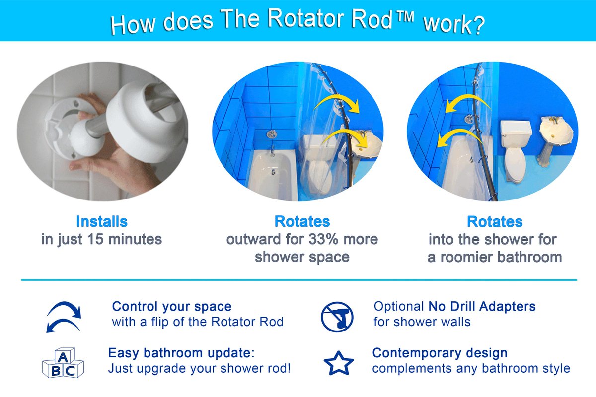 RotatorRod's tweet image. Your bathroom &amp;amp; shower need 27 cubic feet of flexible space, STAT! kck.st/1BUnhpH #easyupdate #guestbath