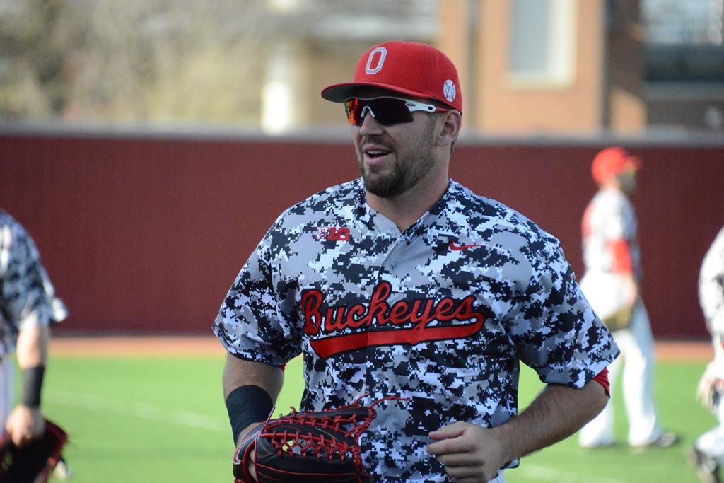 ohio state baseball jersey camo