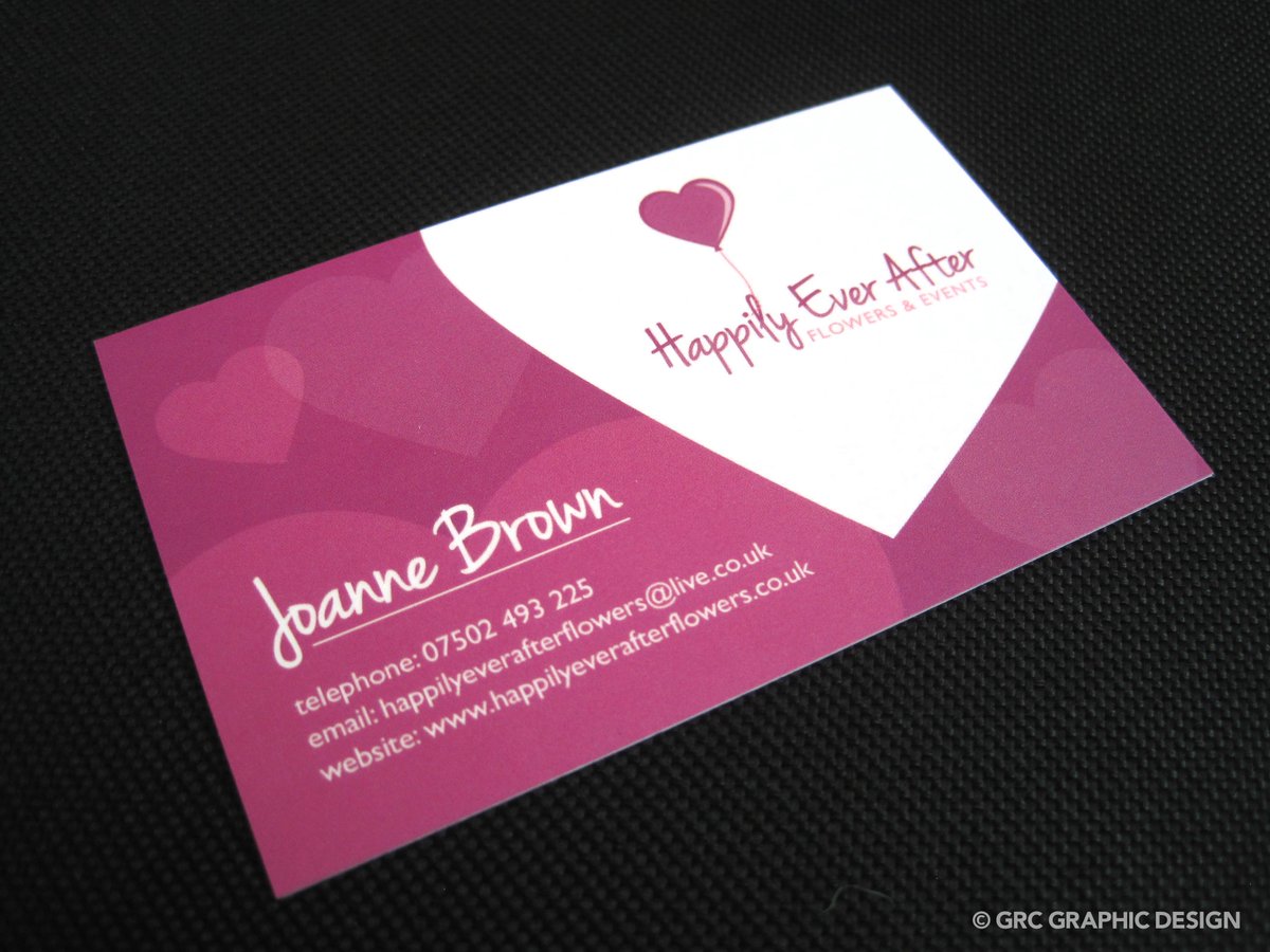grcgraphics's tweet image. Fresh out of the box. The new business card and flyer created by @grcgraphics for Happily Ever After Flowers &amp;amp; Events