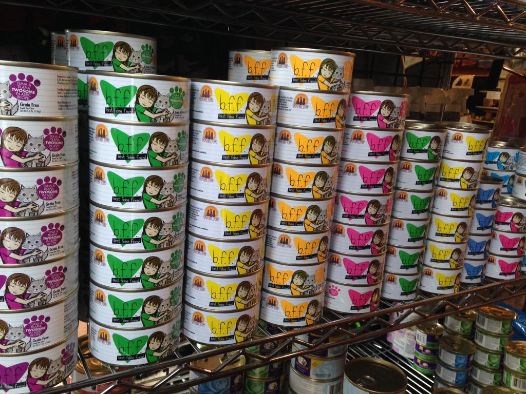 BDLDVan's tweet photo. Just got in a huge selection from @weruva_bff canned #cat food! Great variety of flavours and sizes! http://t.co/xGy1GtkEdY