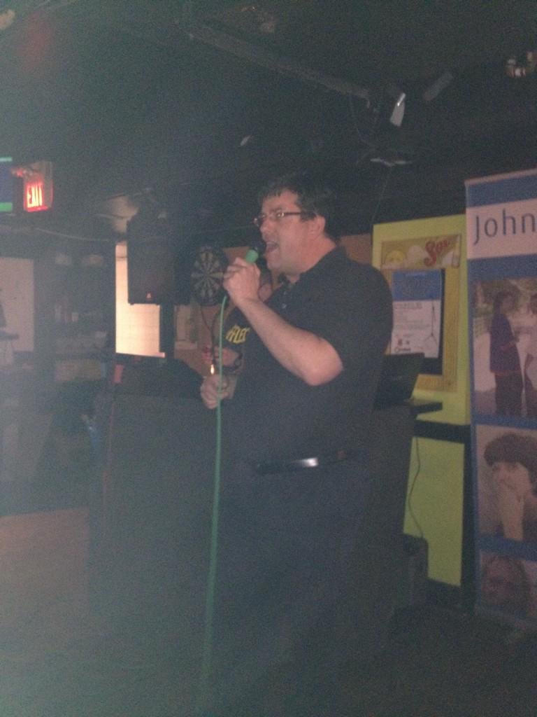 ACPRforJHS's tweet photo. @heckbert singing Sweet Caroline! #LetsUnlockChange http://t.co/eAX6oXEz32