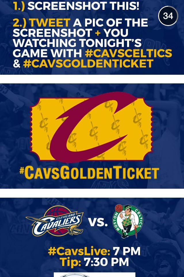 Micks_Noise's tweet photo. #CavsCeltics #CavsGoldenTicket http://t.co/SHbQLHVsnE