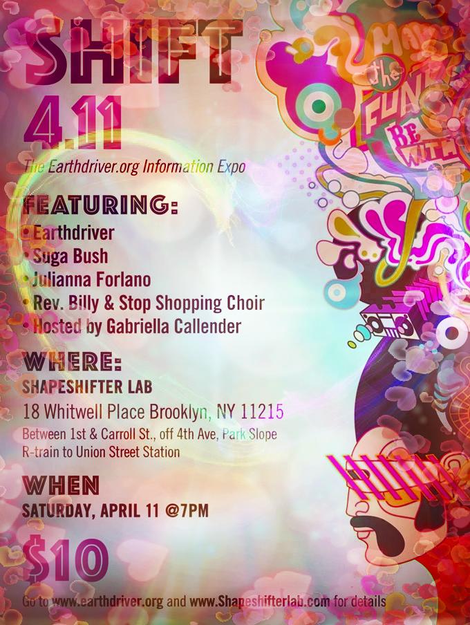 Earthdriver's tweet image. SHIFT 4.11 less than 24hrs away!
#SHIFT411 #JuliannaForlano #SugaBush #ShapeshifterLab #Earthdriver.org