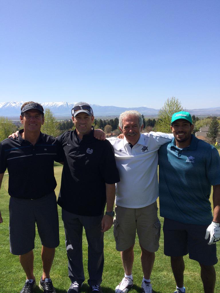 Always great to welcome alumni back! #AggieNation <a href="/curtmarsh31/">Curtis Marsh</a>