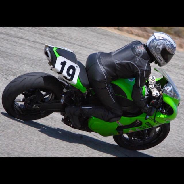 Raventurous's tweet photo. #KeithCode #Superbike School, fancy in #Dainese #leather pajamas. โจ #motorcycle #kawasaki #leathers #streetsofwillow http://t.co/MZnPXHMI7H