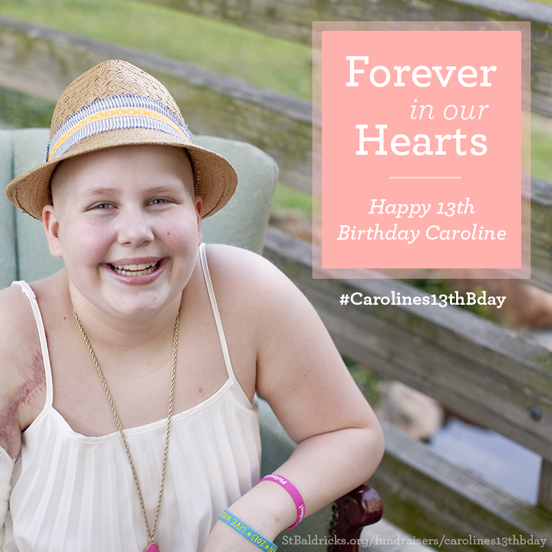 StBaldricks's tweet photo. Today would have been #Carolines13thBday. Send some love to her family w/a donation: http://t.co/tBwjdv0XBh http://t.co/ueGiTQOOob