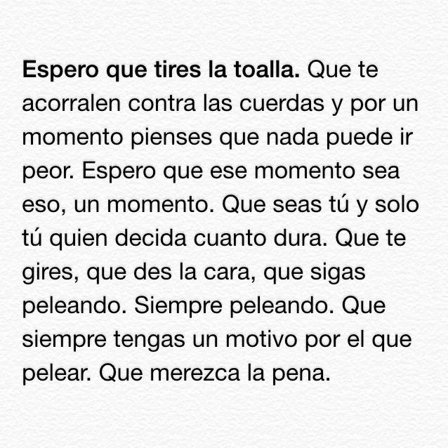 rakelhern's tweet photo. Espero que tires la toalla http://t.co/LxC4bn0eSp