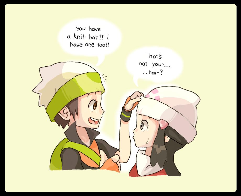 TrainerOfJohto's tweet image. "Wait... /that's not your hair/?!"