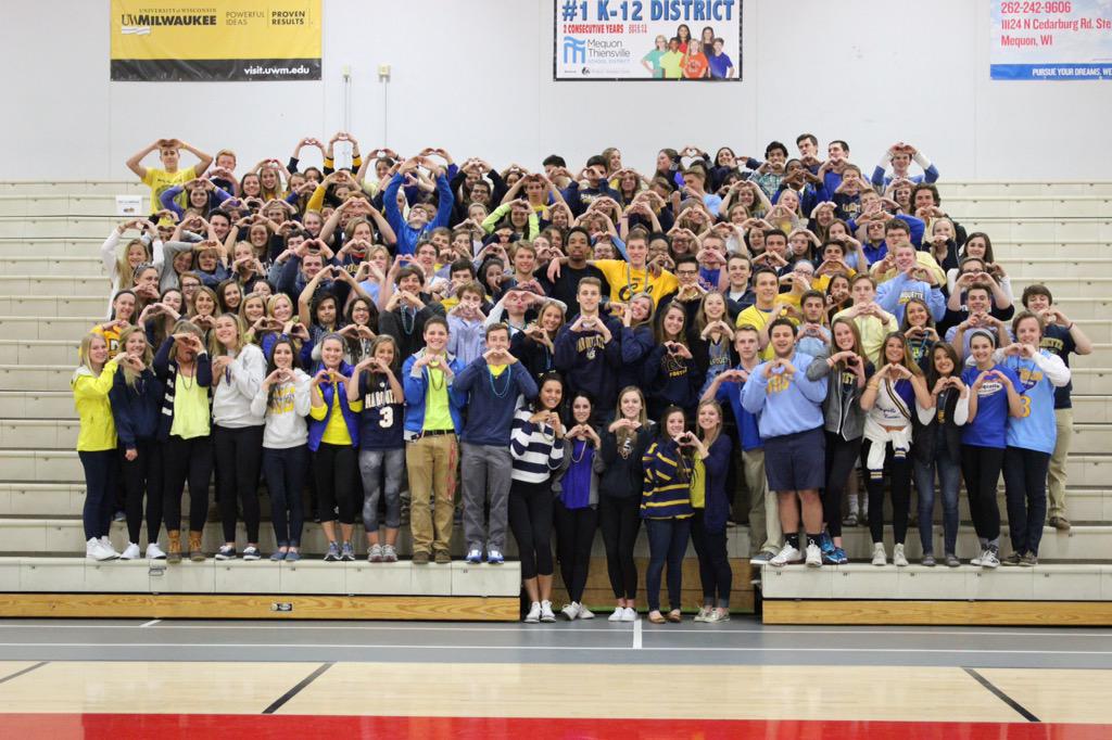 Homestead411's tweet image. Students send their thoughts and love to the Marotta family 💙 💛