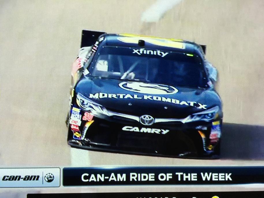 papaBear85's tweet photo. Killer Mortal Kombat Kamry race Kar is honored as the Kan-Am ride of the week. #NASKAR http://t.co/disM43TriV