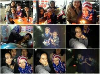 emsiprasasti's tweet photo. BDay bash delonix.Sukses abis bkin delay 10jam bwt surprise ni anak. Luarbiasaaa. Anywai hbd onix. @anfaaauuu http://t.co/qOFzUxdyDe