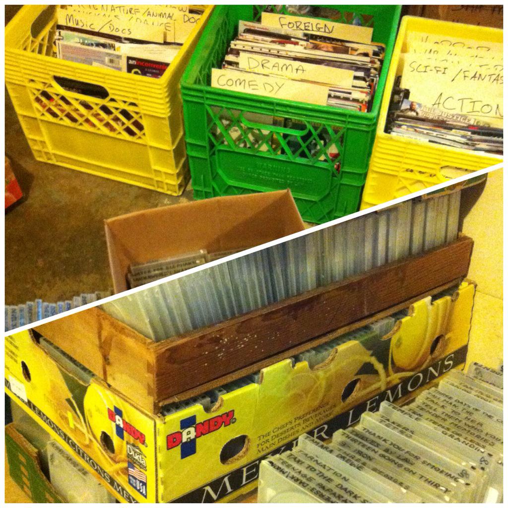 GroovyTofino's tweet photo. Getting ready for the huge clearance sale of #movies tomorrow #Tofino 11am http://t.co/CrtiKBCO7Z