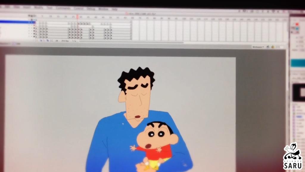 サイエンスsaru 映画クレヨンしんちゃん 逆襲のロボとーちゃんいかがでしたか 湯浅政明コンテパートはサイエンスsaruで全フラッシュで作業しました 今年の劇場しんちゃん オラの引っ越し物語 サボテン大襲撃 も参加しているので よろしくお願いします