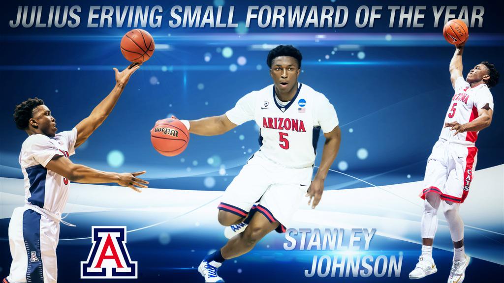 ArizonaMBB's tweet photo. Congratulations to Stanley Johnson, winner of the inaugural Julius Erving Award. #APlayersProgram http://t.co/RNVTDhsvpl