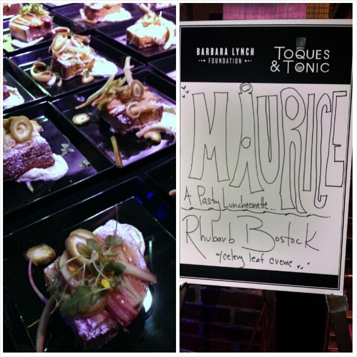BLFboston's tweet photo. Rhubarb Bostock with celery leaf creme by @miette1965 http://t.co/XPlRpmMHp6