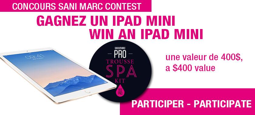 Win an IPad Mini with Sanimarc Pro #contest #ipad #win owl.li/Lla5L
