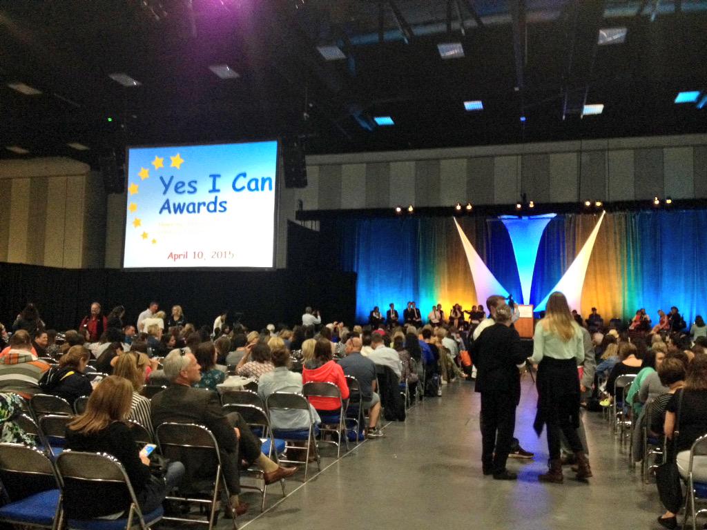 CECAdvocacy's tweet image. YES I CAN CEREMONY NOW IN HALL F NOW! #CEC2015 #CEC15 #yesican