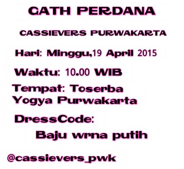 cassievers_pwk's tweet photo. @CassandraaLees @cassandrasleee Hii cass. CV purwakarta mau ngadain gath lohhh. Bantu info ya cass 🙏📣 @mialeee67 *5 http://t.co/ha9oo6fmJ4