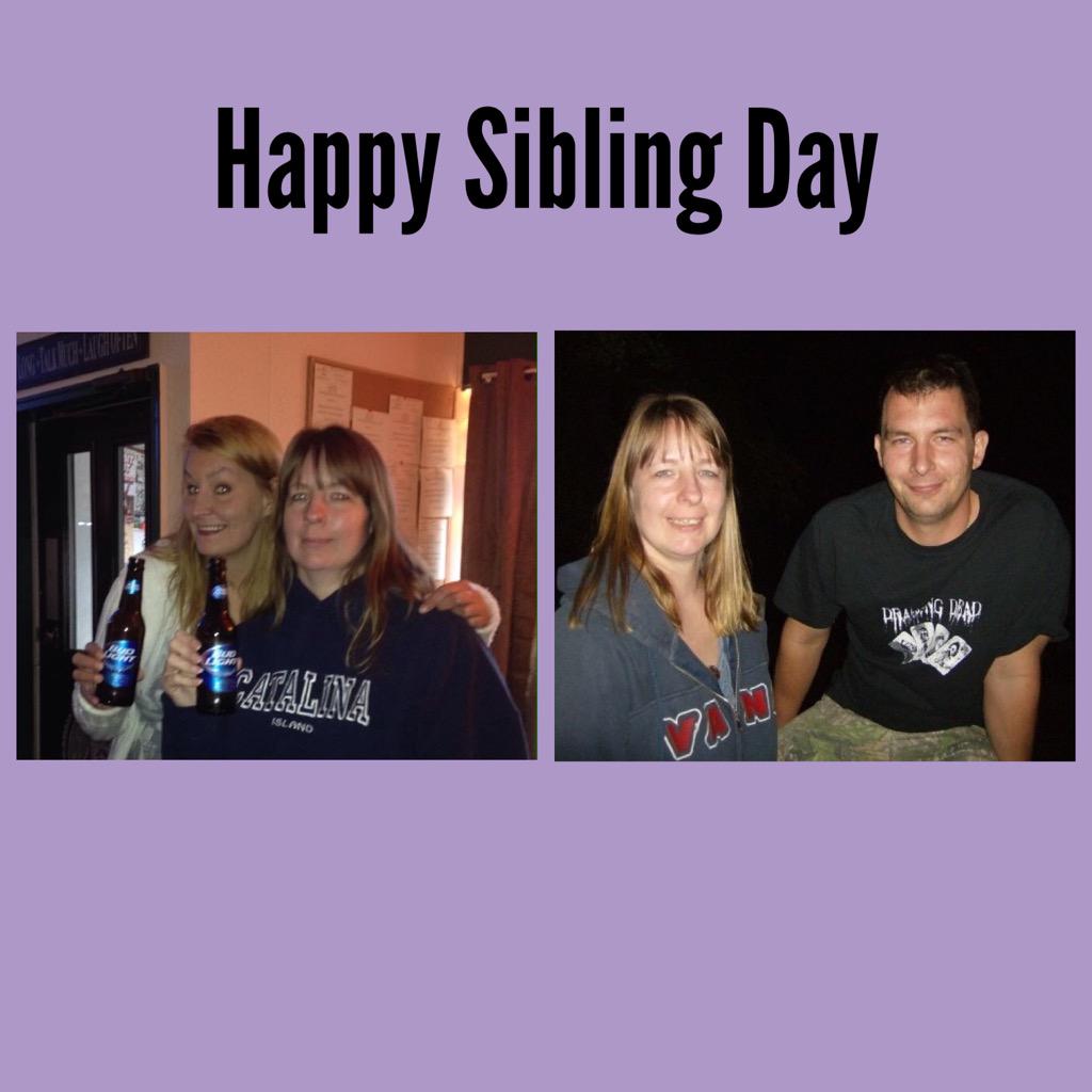 brandee1974's tweet image. #nationalsiblingday my brother and sis. I have another but cannot discuss her this year. #familytroubles