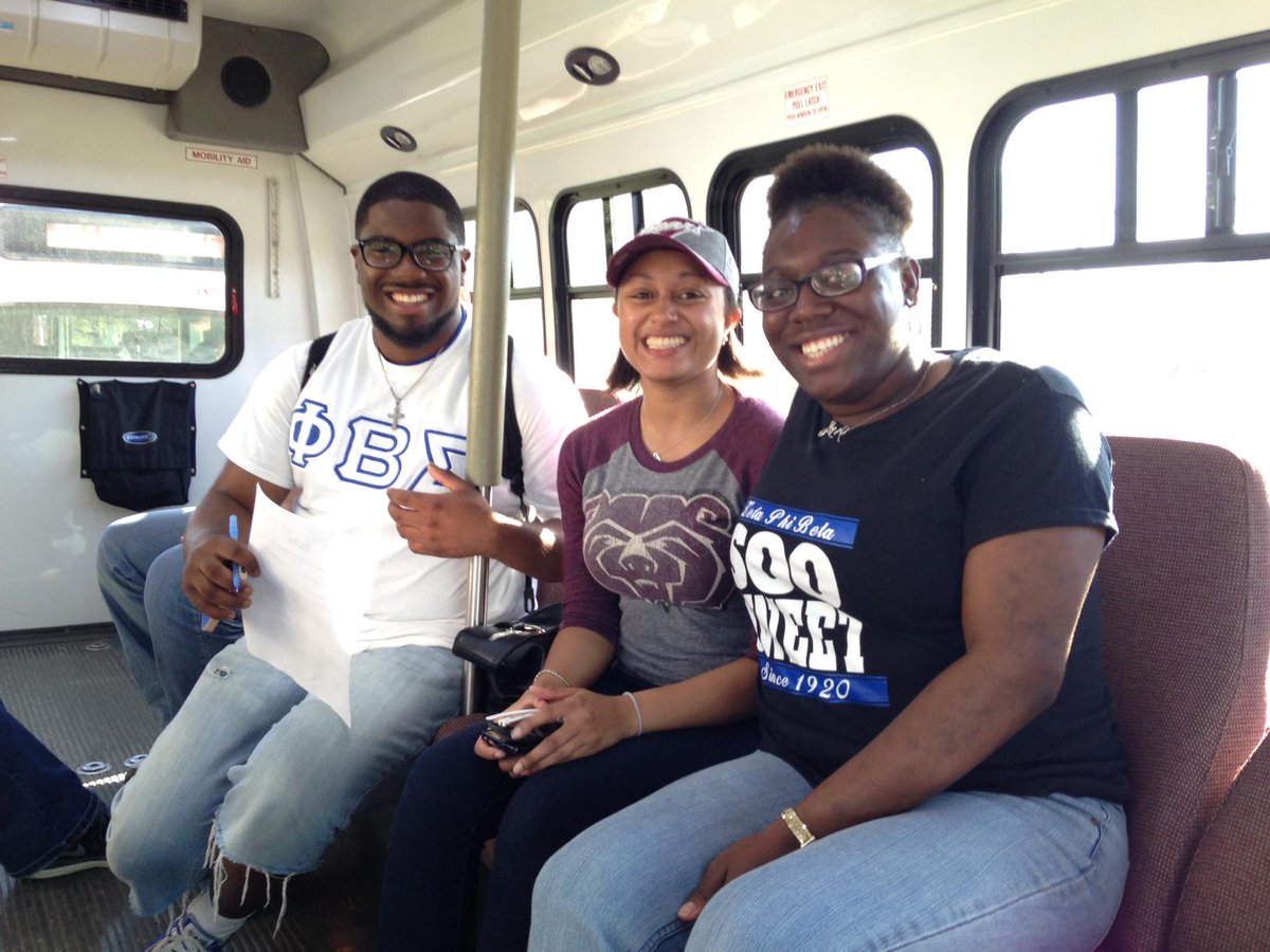 Zeta Phi Beta member Shay (DJ-Left, Tee-center, Shay-right) raised the most money for March of Dimes! <a href="/MoStateNPHC/">MoState NPHC</a>