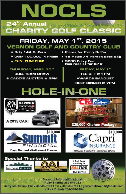 Looking for fun on Friday May 1? How about a round of golf for charity <a href="/vernongolf/">Vernon Golf</a>? Register your foursome!