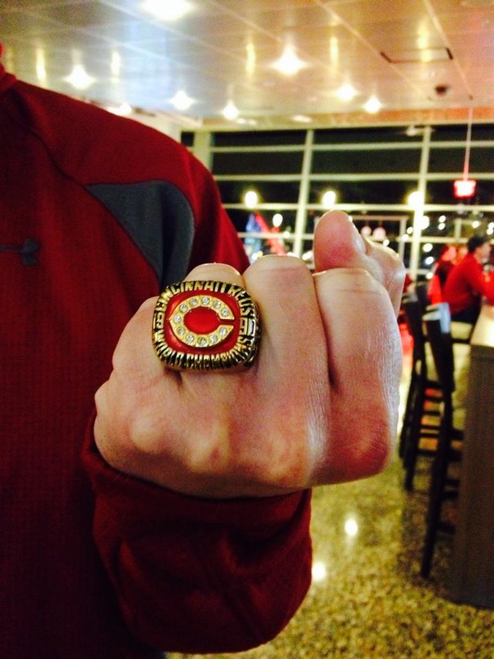 KathrineNero's tweet image. So this is the @reds  giveaway in 2 weeks. You too can wear a ring from 90. #wiretowire