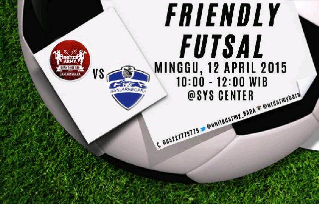 Friendly Futsal #UAB vs @RoadToCISC_BARA Minggu, 12/4 • 10:00 WIB - End. At SYS Sport Center Banjarnegara. JOIN US!!