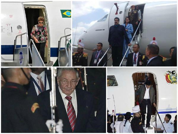 VvNoticiero's tweet photo. Así fue la llegada de los Jefes de Estado para asistir a la Cumbre de las Américas http://t.co/LhfIhb8yvw http://t.co/Nyomros29b
