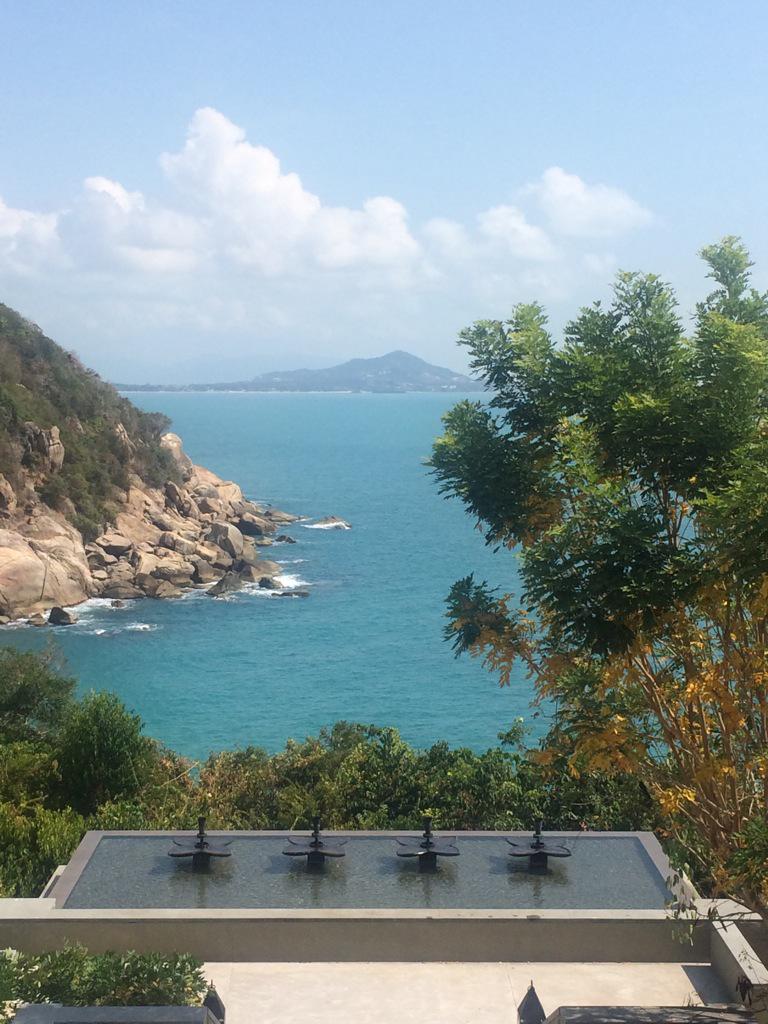Never leaving!!! Best backdrop to morning yoga <a href="/Banyan_Tree/">Banyan Group</a> I'm Koh Samui