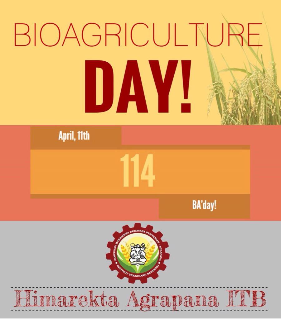 OFFICIALLY DECLARED Hari jadi Himarekta Agrapana ITB #BAday #114 #SebelasApril #AgrapanaITB <a href="/HMRH_ITB/">HMRH ITB</a> <a href="/nymphaea_itb/">HIMABIO NYMPHAEA</a>