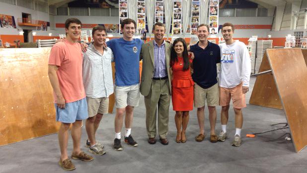 A group of brothers volunteering at Coach Dabo Swinney's "All-in Ball" fundraiser. Go tigers! #KSDayofService