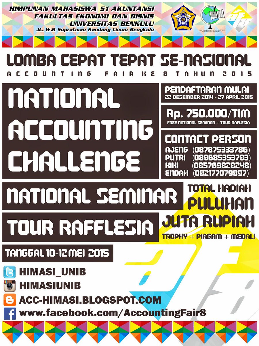 Ikuti National Accounting Challenge | 10-12 Mei 2015 | Info: acc-himasi.blogspot.com. Let’s Join <a href="/HMPSA_UKDW/">HMPSA_UKDW</a>