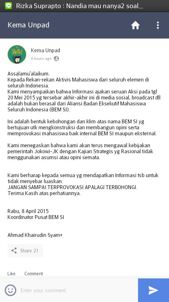 coba dibaca baik-baik ya soal #20Mei2015 dari Kema Unpad ini ....