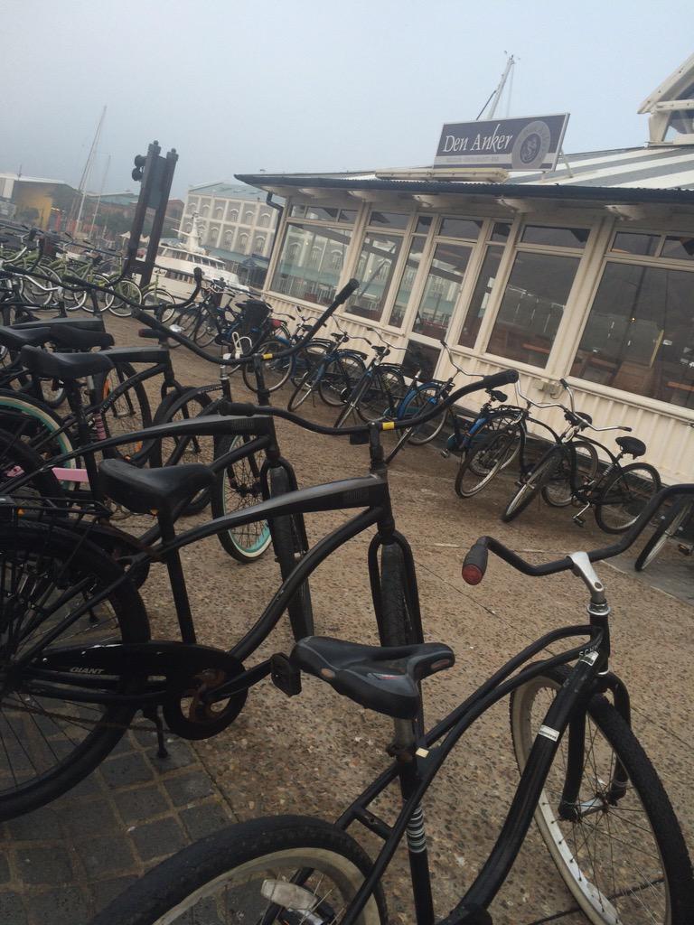 den_anker's tweet photo. #woolride #woolweek #WOOLWORTHS_SA @VandAWaterfront  #fun #bikes #wool http://t.co/wfTBll8jjz