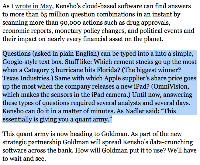 alsaqqaf's tweet image. "Kensho, is out to do to financial analysis what Google did to search." forbes.com/sites/stevenbe…