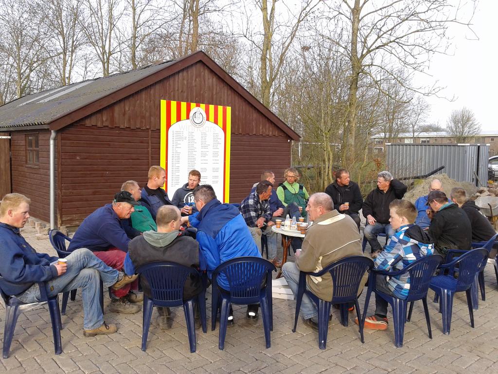 Koffie en puddingbroodje pauze