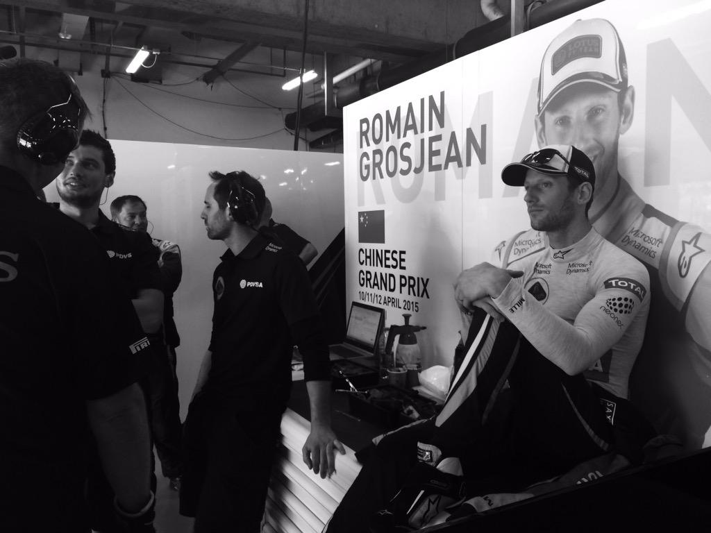 Mientras, Grosjean ...