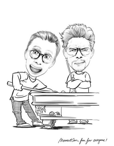 MuhamadAman13's tweet photo. @danangpostman dan @imamdarto versi kartun http://t.co/KvcvvtLFAf