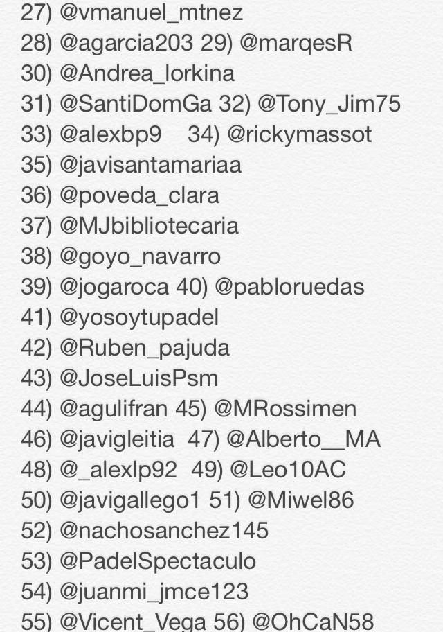 padel20's tweet photo. Son las 11h !! Estos son los/as candidatos/as a ganar la pala #SMASHK30 de @Justtenpadel y #10000Padel20 #tictac http://t.co/HPi6Wo4nAJ