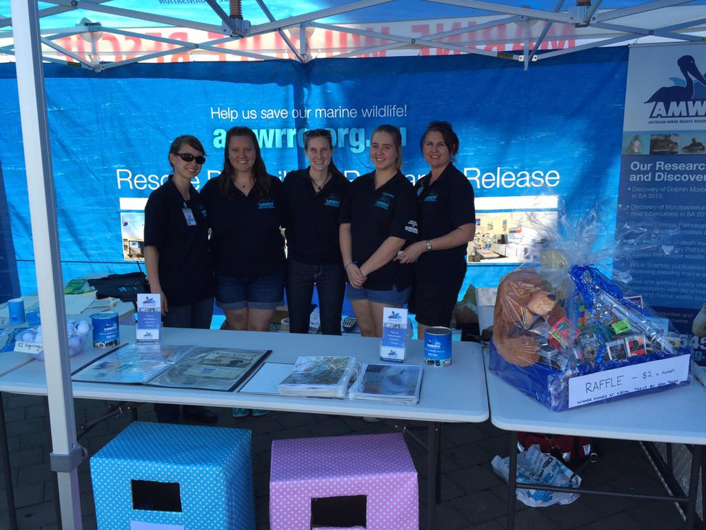 AMWRRO's tweet photo. The fantastic AMWRRO crew manning the marquee at Dolphin Day, Port Adelaide. http://t.co/jPKPxlAAjT