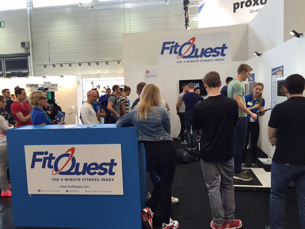 MieFitQuest's tweet image. @FIBO_Show already buzzing here in Cologne. We already have que for #FitQuest at 10am.