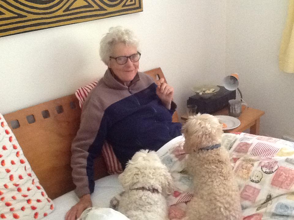 DebWordsworth's tweet photo. breakfast at Berry with Great Aunt Lizzie...but she wouldnt give Harry or me her toast and vega! 🎾🎾🎾 http://t.co/BA88f9T1df