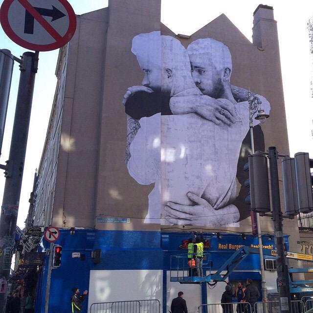 YesEquality2015's tweet photo. Streets of Dublin for Marriage Equality. Stunning piece by @joecaslin. #MarRef #YesEquality http://t.co/X7vbrNfJlS