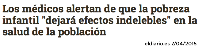 PODEMOS's tweet photo. El aumento de la pobreza infantil es de las peores consecuencias de haber rescatado a bancos y no a la ciudadanía. http://t.co/JNJtpaKzmW