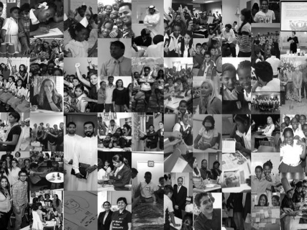 How cool is this…..the texture of my Foundation's work in a photo stitch;-)