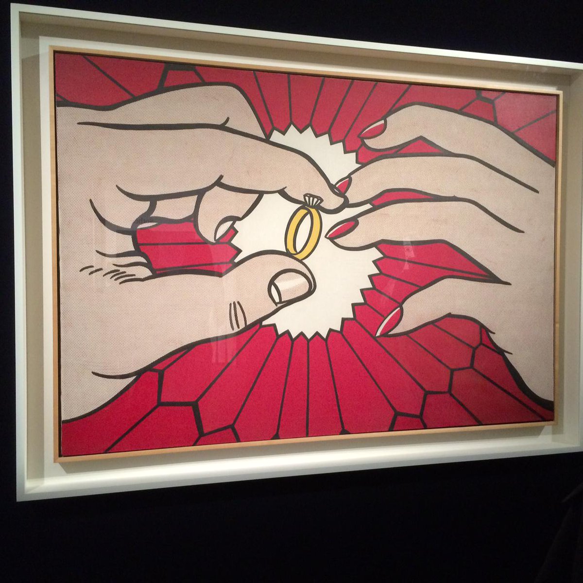 Wonderful to have seen Lichtenstein's 'The Ring' (Engagement) up close at Sotheby's art auction preview last night