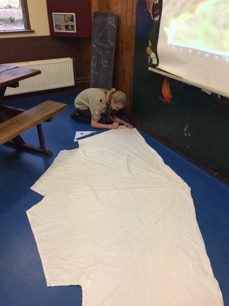 De scouts die op #rsw2015 gaan zijn druk bezig met de laatste voorbereiding #Laatjeuitdagen