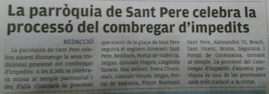 CombregarSPere's tweet photo. Nota de prensa al @linformadorxat http://t.co/F1v6jtXylf