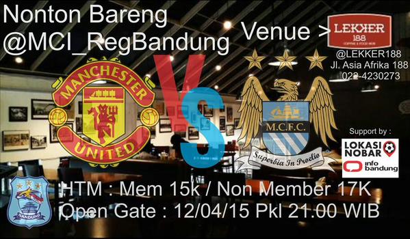 #NobarDERBY <a href="/ManUtd/">Manchester United</a> Vs <a href="/MCFC/">Now @ManCity</a> Minggu,12/4/15, Pkl.21:00 WIB, Di <a href="/lekker188/">lekker188</a> CP: 081321230790/ 528dd234 <a href="/Citizens_UINBDG/">Citizens UIN Bandung</a>